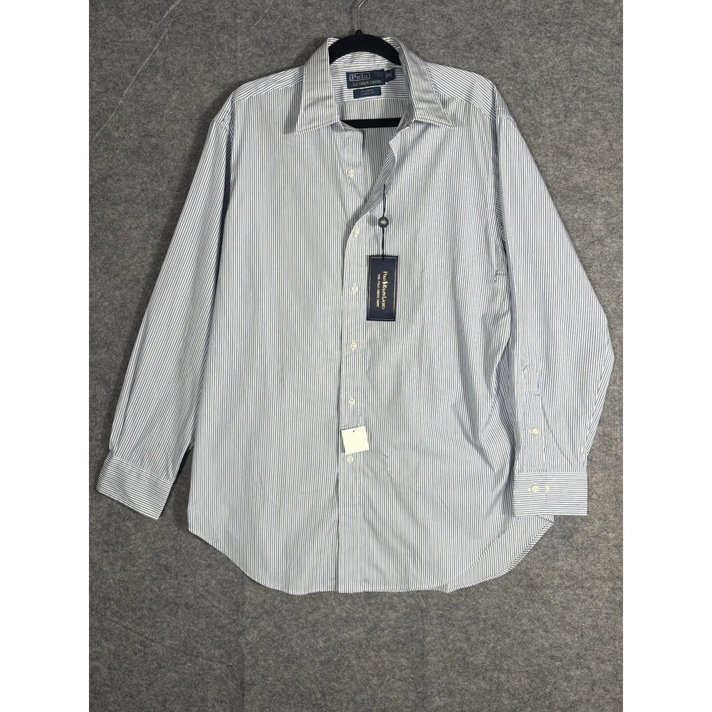 NWT Polo Ralph Lauren Regent Dress Shirt Size 16 33 Button Up Long Sleeve Men's
